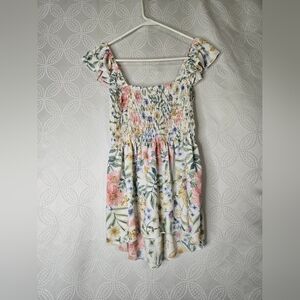 Lovely Melody Floral Smocked Tunic - Pink, Green, Blue